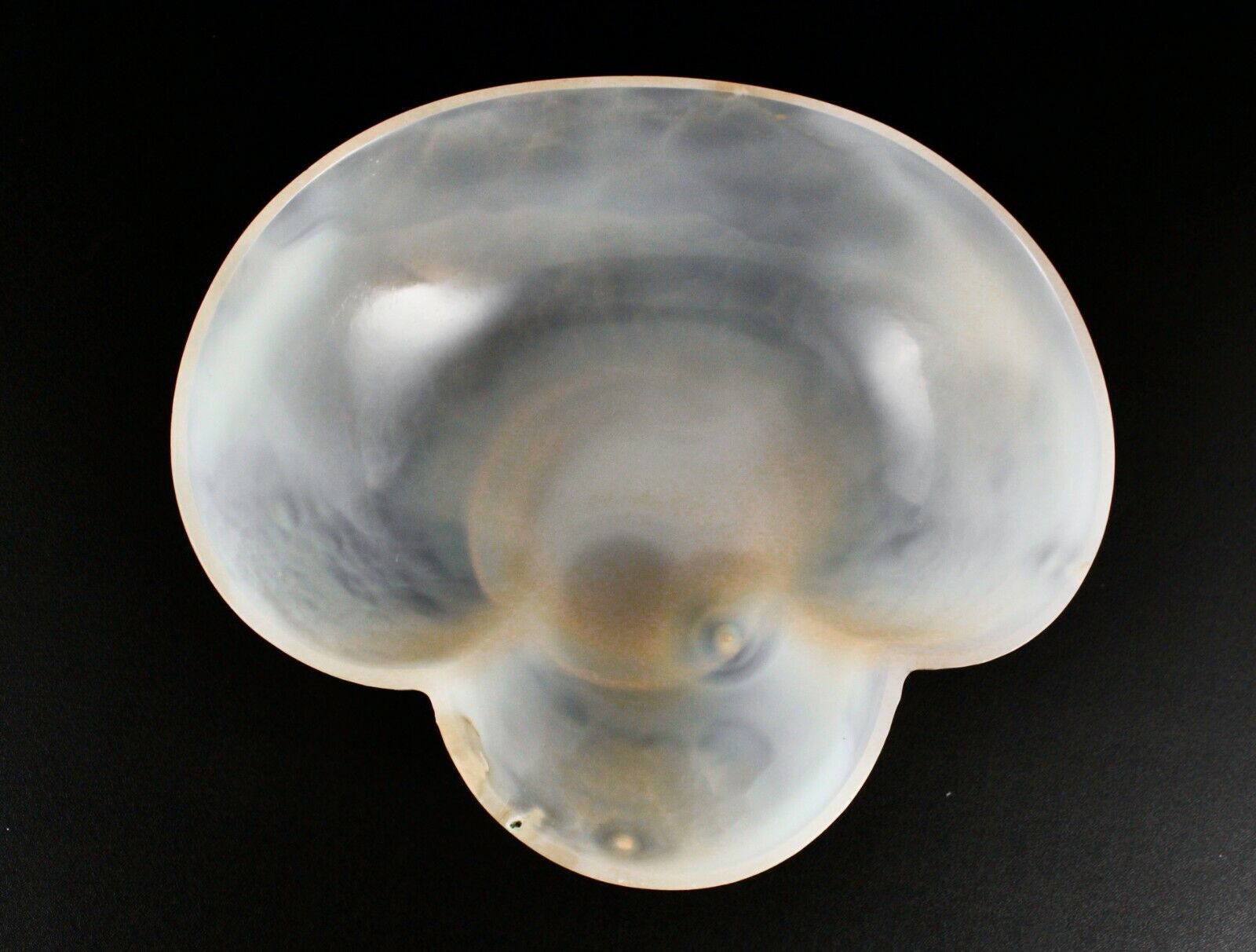 FINE CRAFTED NATURAL CHALCEDONY 1600 CARATS CARVED DESIGNER BOWL FOR HOME DECOR