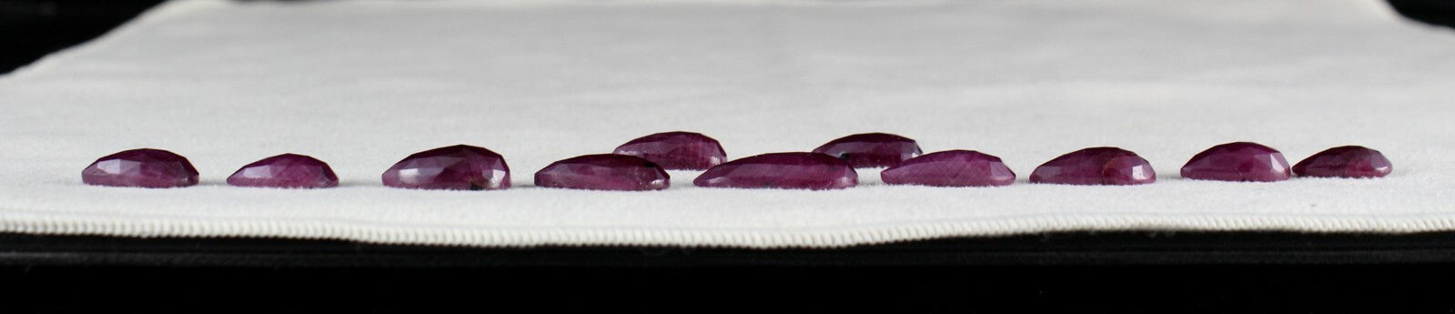 Certified Natural Ruby Pear Cut Set 69.58ct 11 Pcs Untreated Gemstone Designing