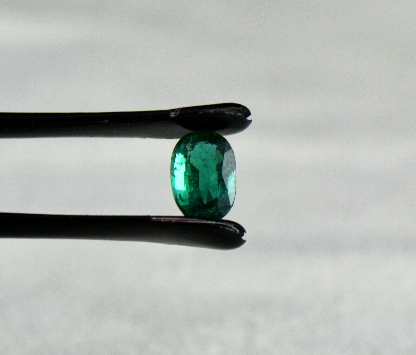 7x5 mm Natural Emerald cut Oval 0.66 Cts Zambian Untreated Gemstone Ring Pendant