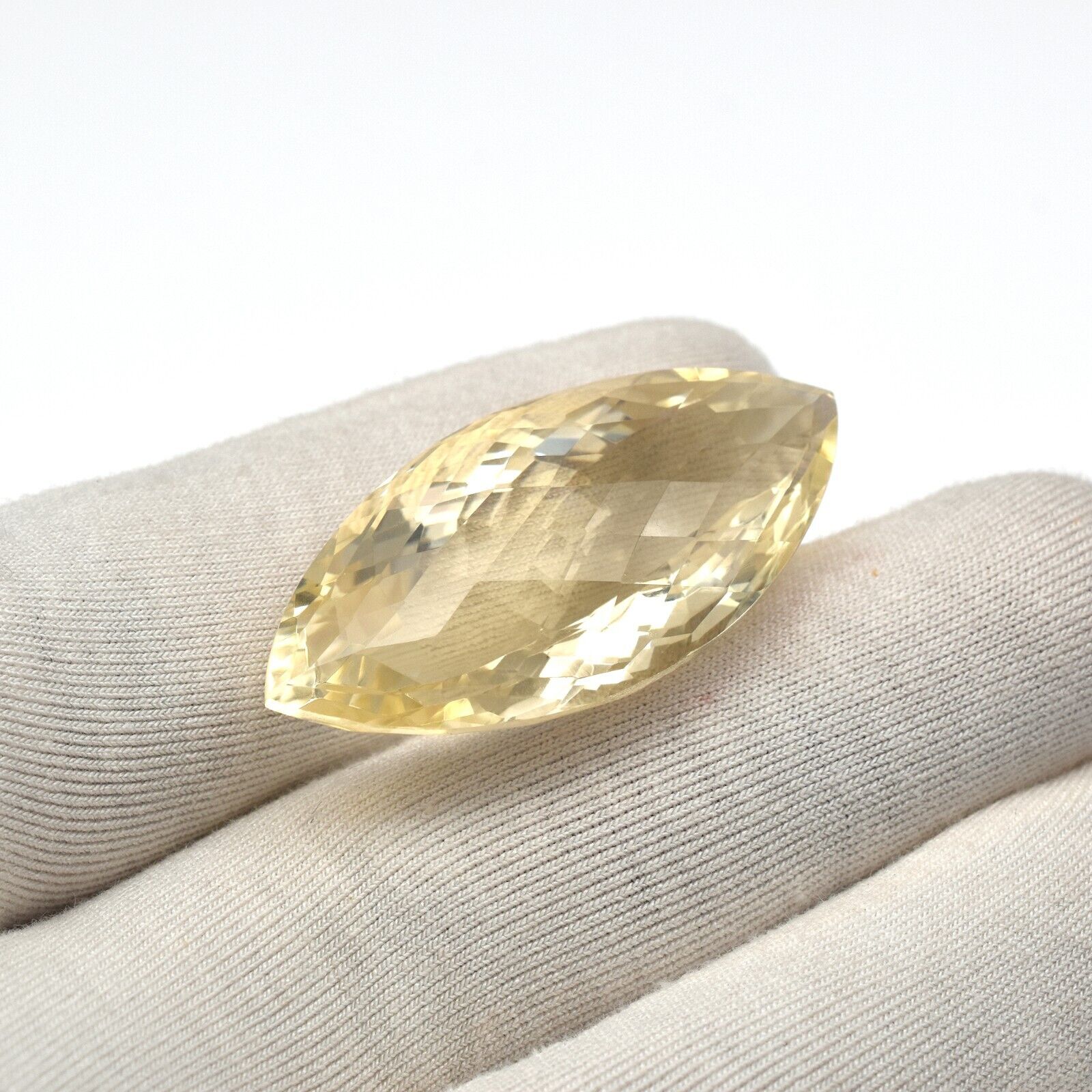 Natural Yellow Citrine Marquise Cut 41X20 mm 64.75 Ct Gemstone Pendant Design