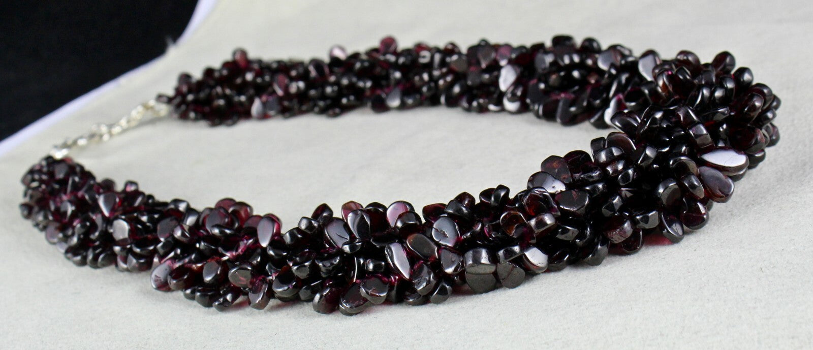 Unique Natural Garnet Beads Tear Drop 5 L 1662 Ct Red Gemstone Necklace