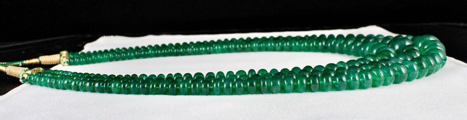 Emerald Necklace Beads Natural Gemstone 17mm Round 1047 Ct Certified Stones