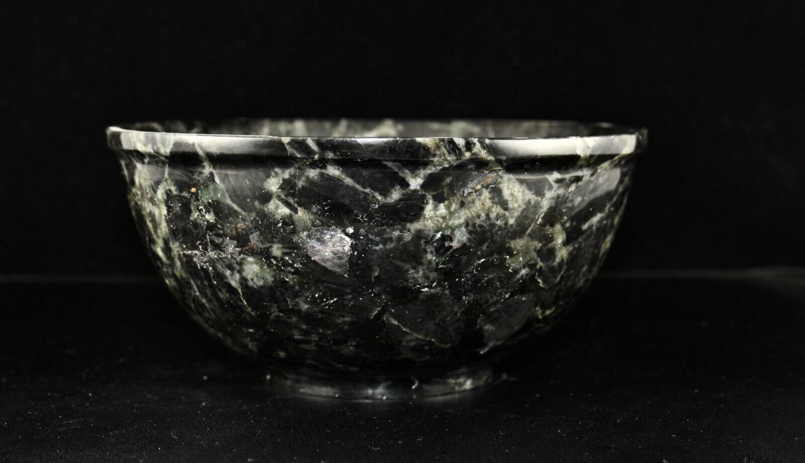 HOME DECOR NATURAL LABRADORITE 3210 CTS DESIGNER HAND CRAFTED CARVED FANCY BOWL