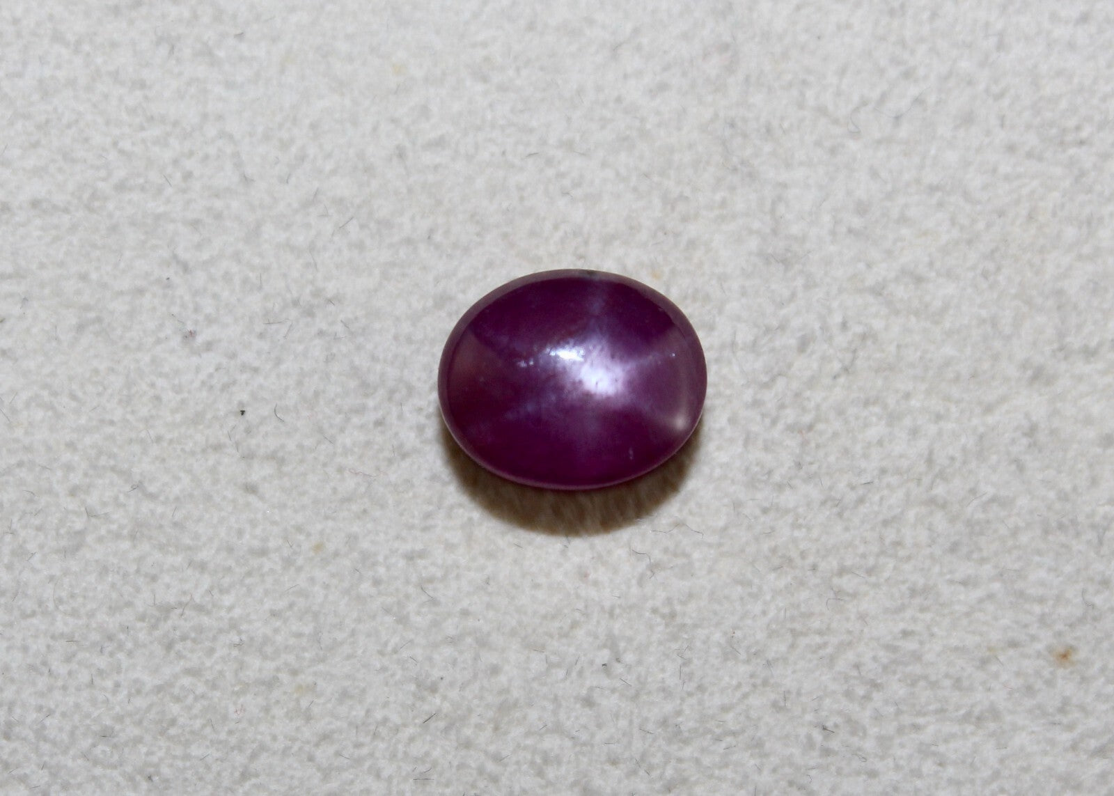Certified Natural Star Ruby Oval Cabochon 6.17ct Gem For Ring/pendant