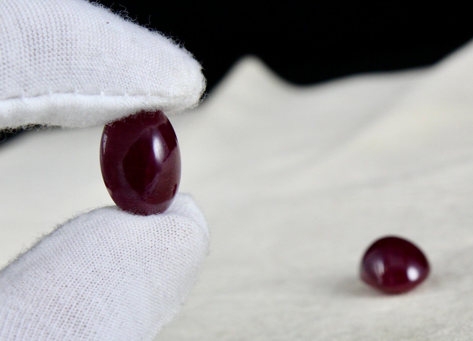 Certified Natural Untreated Ruby Oval Cabochon 36.50 Ct Gemstones Earrings