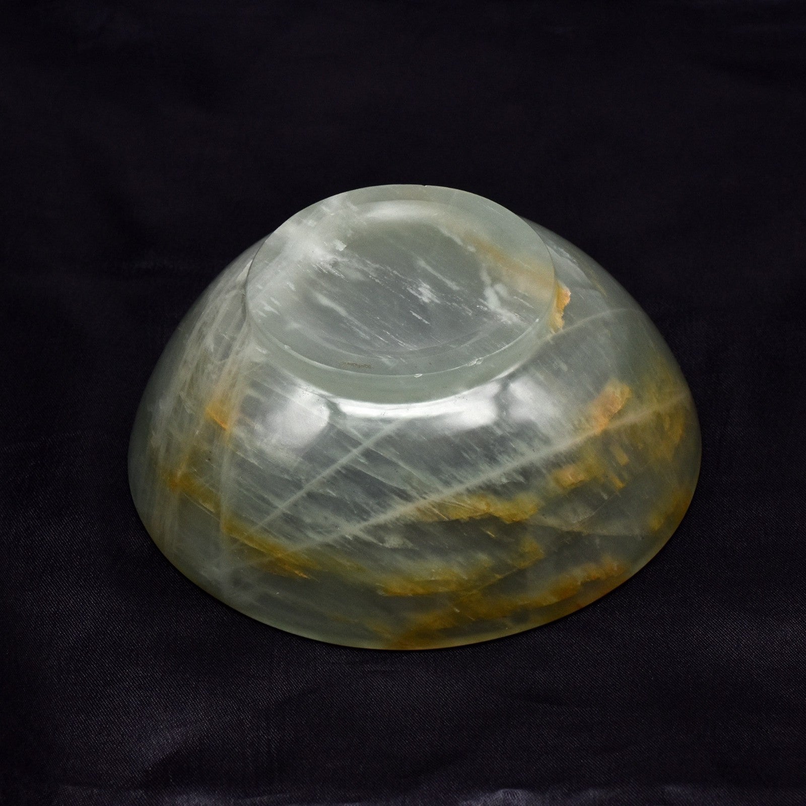 Certified Natural Aventurine Quartz Bowl 1315 Ct Carved Round Crystal Home Decor