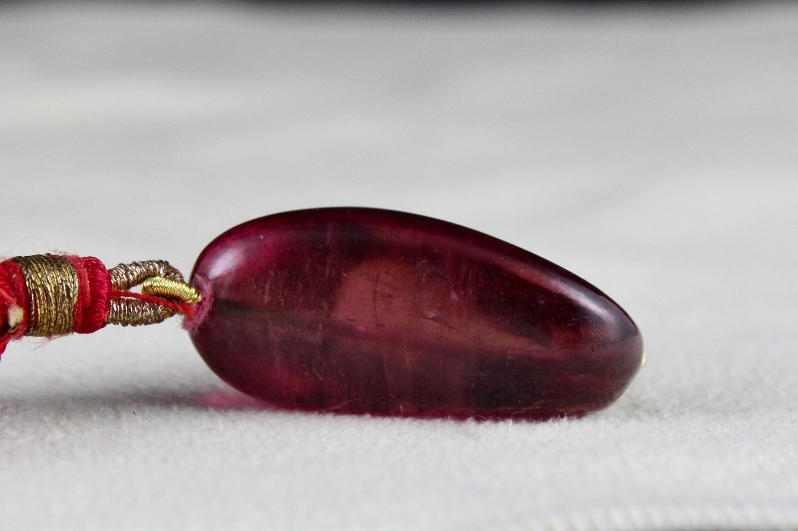 Certified Natural Pink Tourmaline Rubellite 56.70 Ct Tumble Bead Pendant