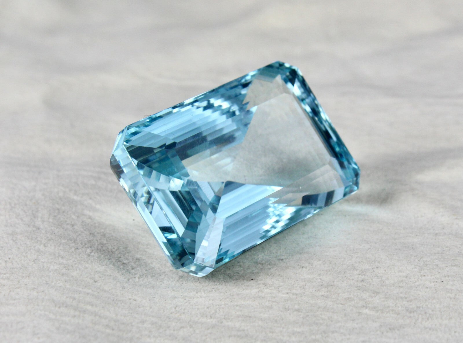 Certified Sky Blue Topaz 382 Ct Octagon 47x30mm Semi Precious Gemstone Pendant