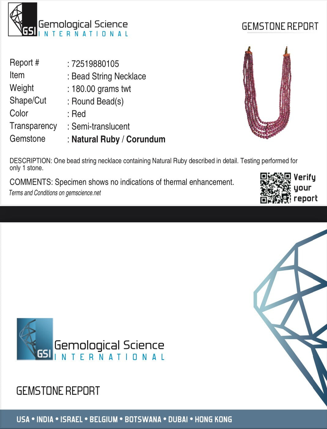 Certified Natural Ruby 873 Ct Beaded Round Vintage Necklace For Women