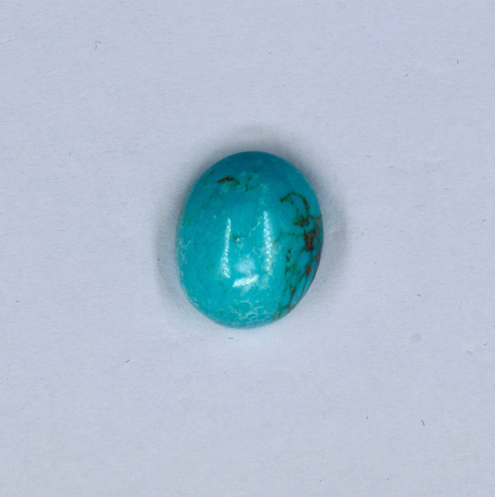 Natural Blue Real Turquoise Cab Oval 20mm 21.04 Ct Gemstone For Ring Pendant