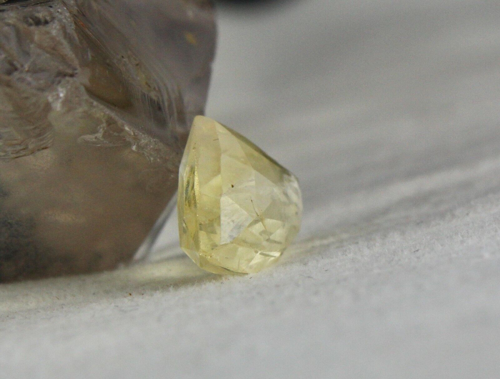 Natural Untreated Yellow Sapphire Triangle Cut 8.63 Carats Gemstone Pendant Ring