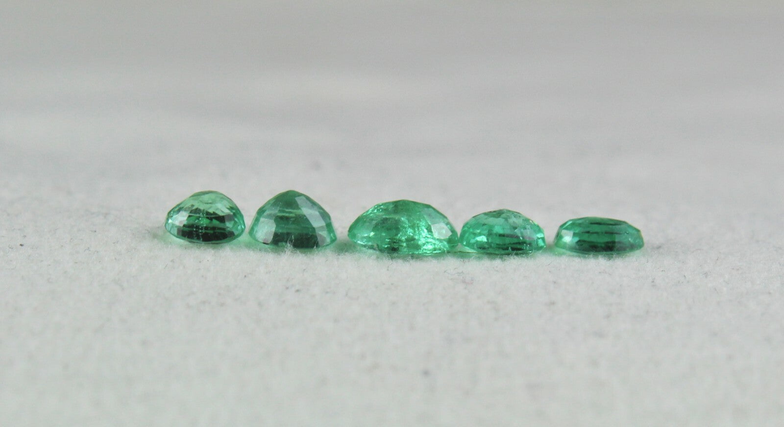 Natural Colombian Emerald Bracelet & Ring Set Oval 1.65 Ct 5 Pc Gemstone