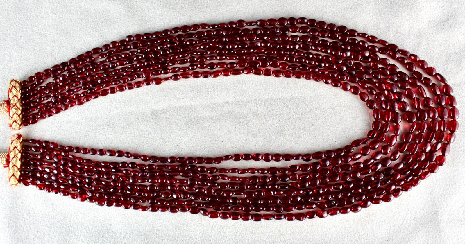 Certified Natural Red Spinel Beads 488 Ct 8 L Necklace Gemstone For Women