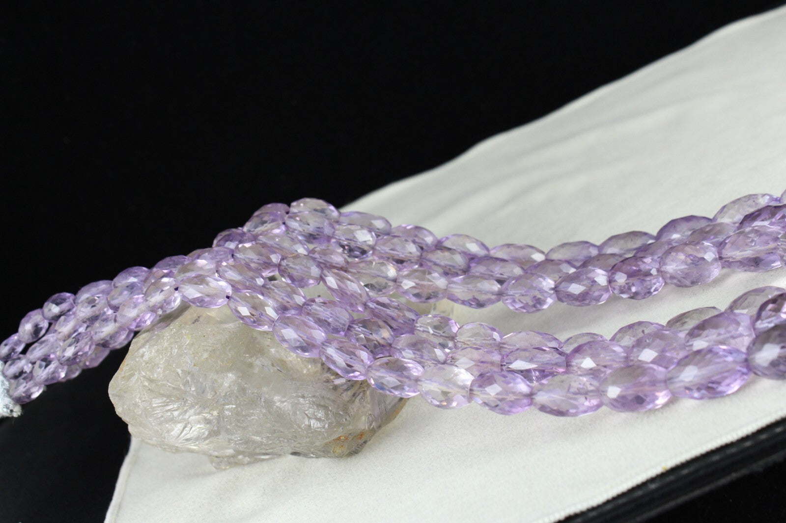 Certified Natural Amethyst 1164ct Beads Long Faceted Gemstone Fine Necklace
