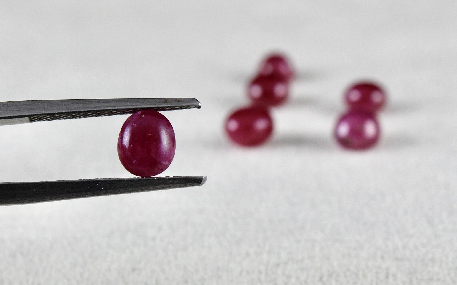 Certified Natural Burmese Ruby 15.40ct Cabochon 6 Pcs Pair Earring Gemstone