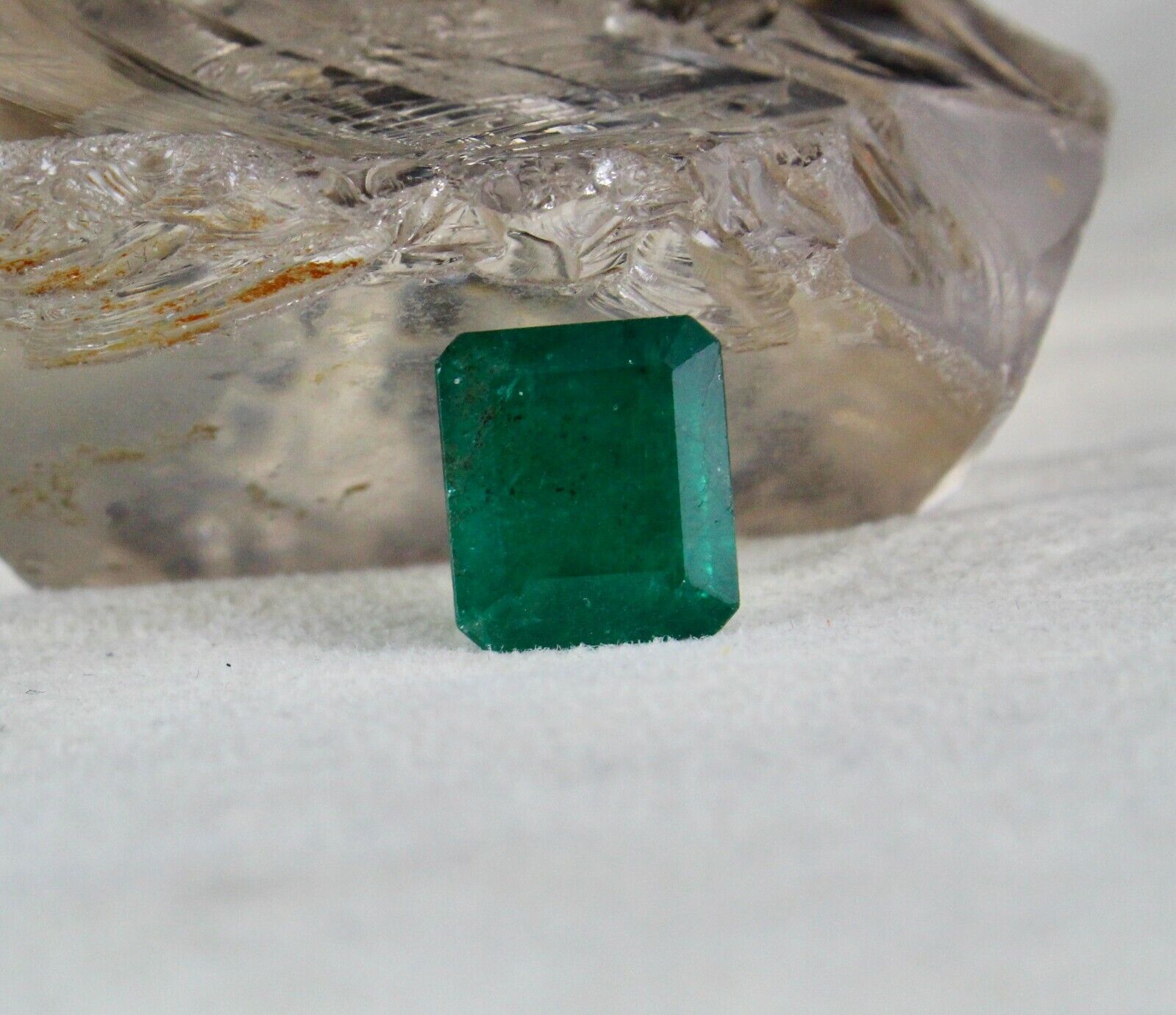 Certified Natural Emerald Octagon Cut 13X11mm 10.96 Carats Gemstone Ring Pendant