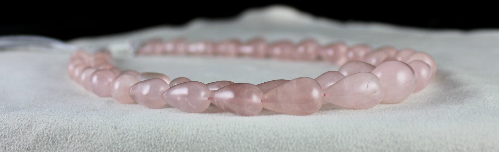 Natural Rose Quartz 574ct Beads Cabochon Gemstone Fashion Necklace