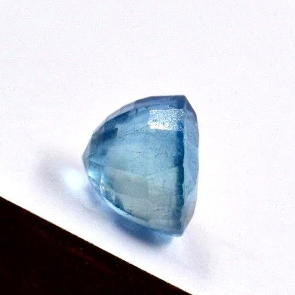 NATURAL BLUE AQUAMARINE ROUND CUT 8.56 CARATS GEMSTONE FOR RING PENDANT