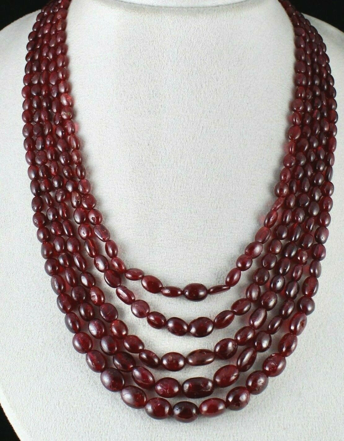 Certified Natural Red Spinel 830ct Beaded Long Drilled Gemstone Necklace