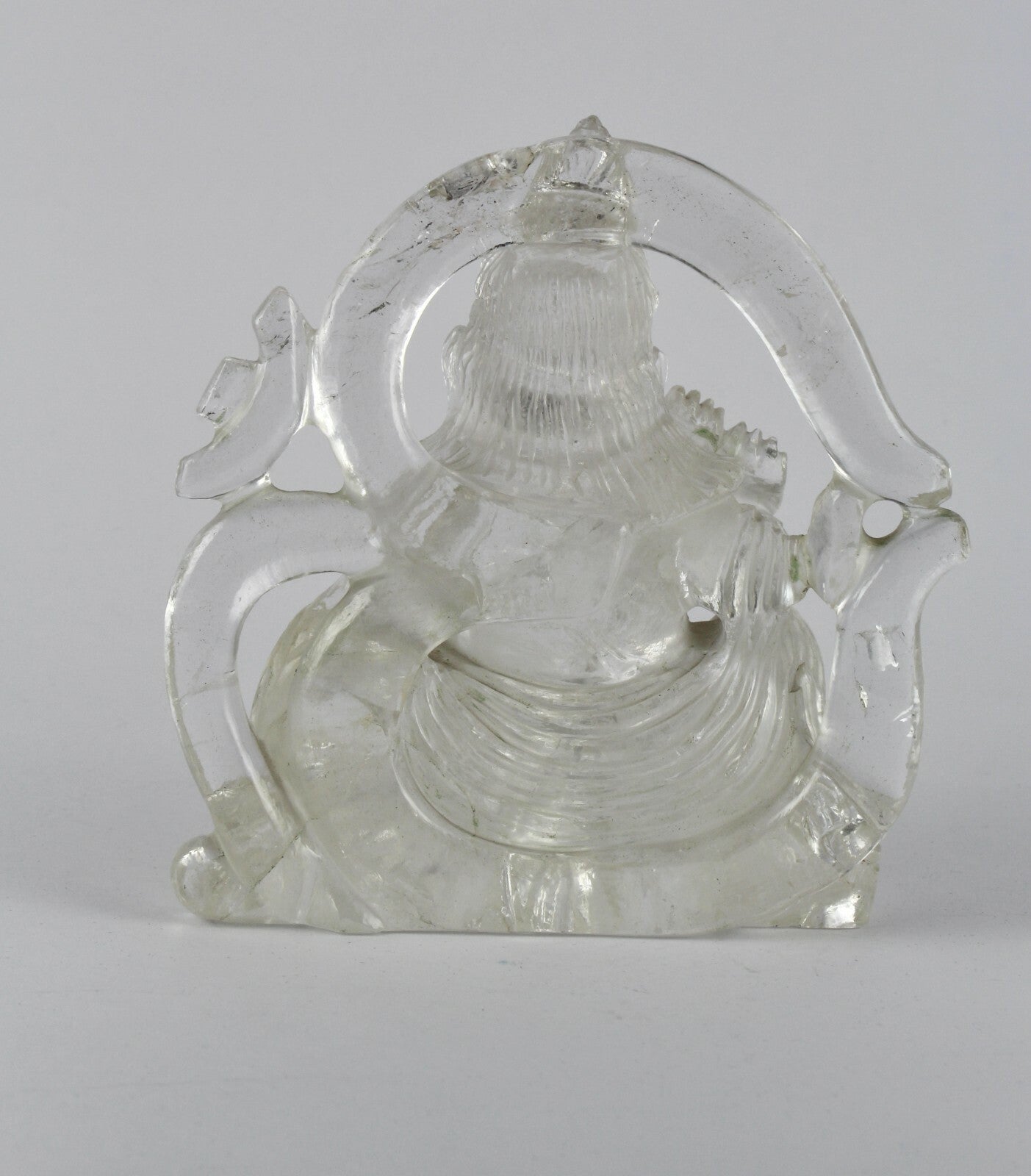 Certified Spiritual Natural Rock Crystal Quartz Lord Krishna 3965ct Gem Statue