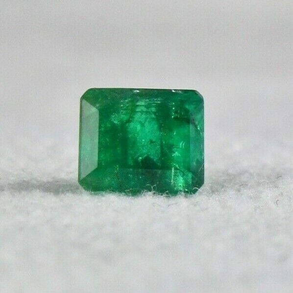 Rare Natural Untreated Zambian Emerald Octagon Cut 1.35 Ct Gemstone Ring Pendant