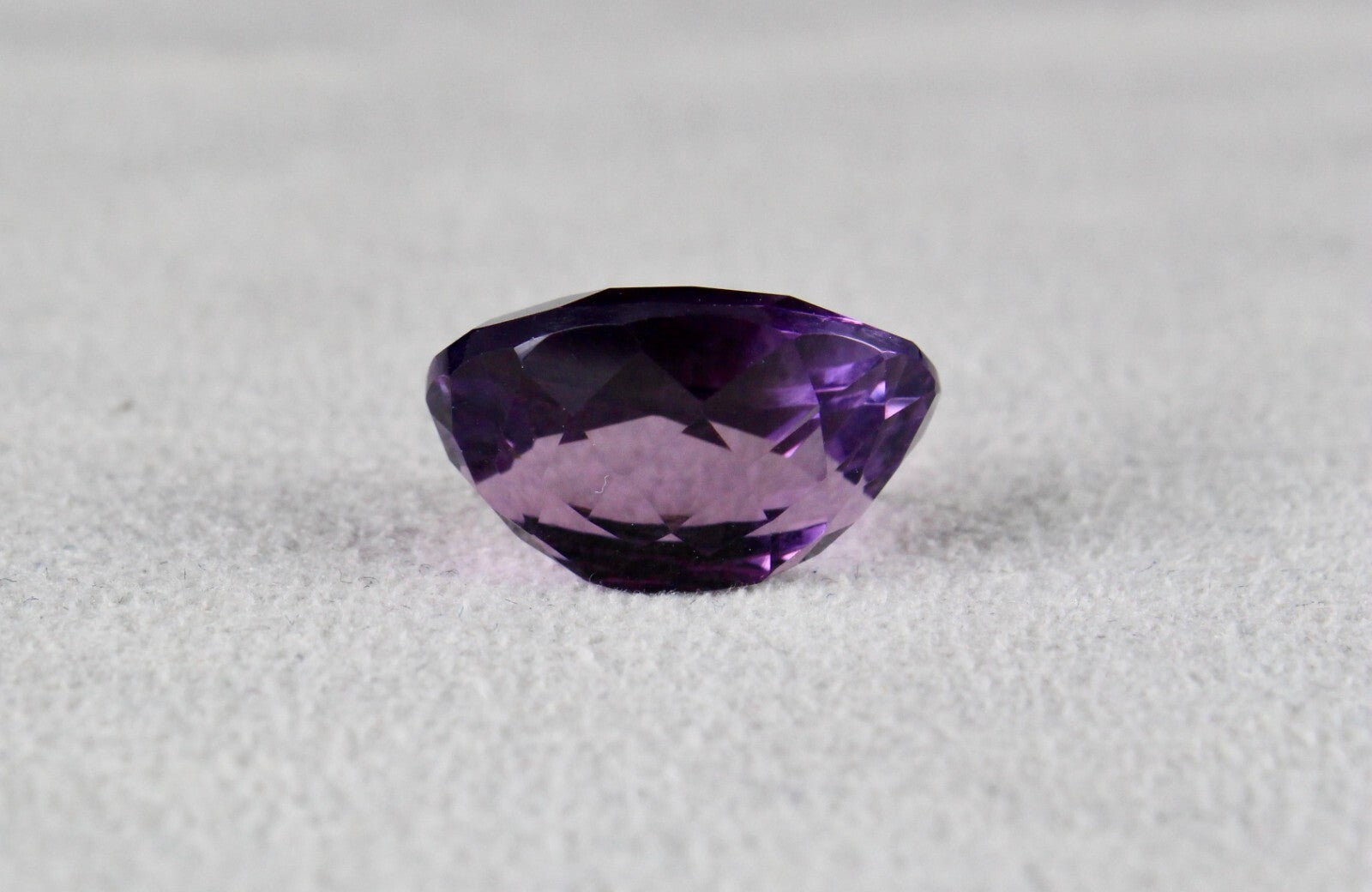 Large Natural Amethyst 18x15mm Oval Fine Cut Gemstone 16.08 Ct Pendant Ring