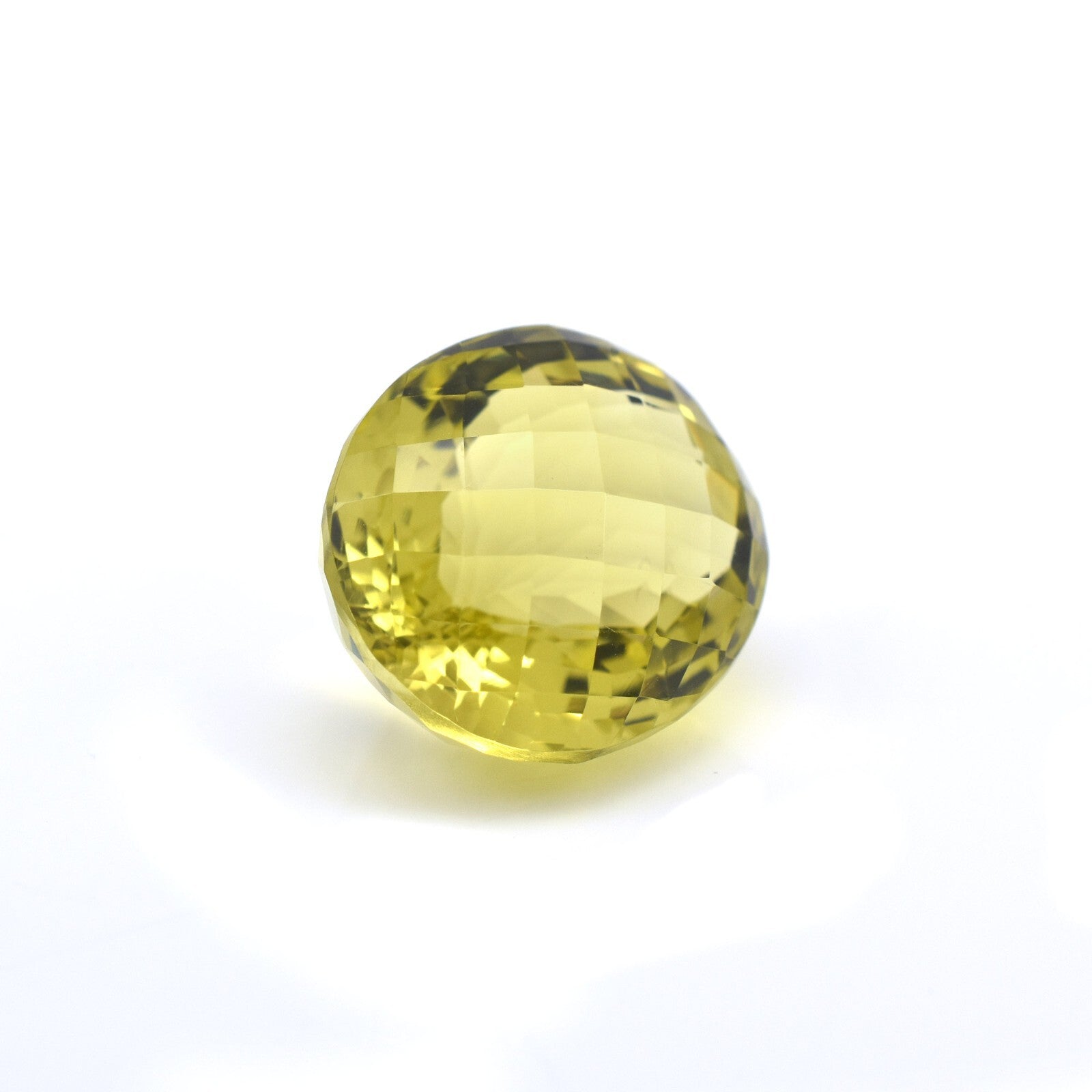 Natural Green Gold Lemon Quartz 23.60 Ct Oval Cut Gemstone Ring Pendant