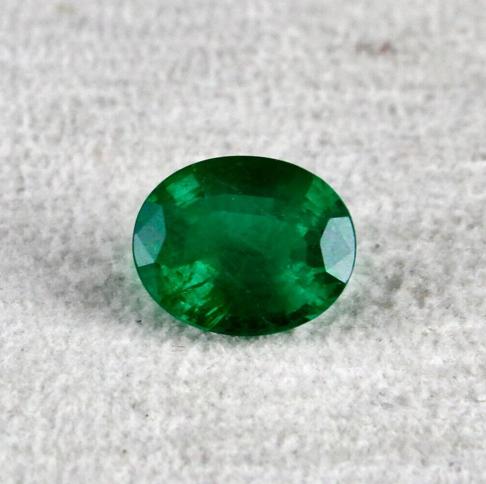 Certified Natural Zambia Emerald Oval Cut 11x9mm 4ct Loose Gemstone Ring