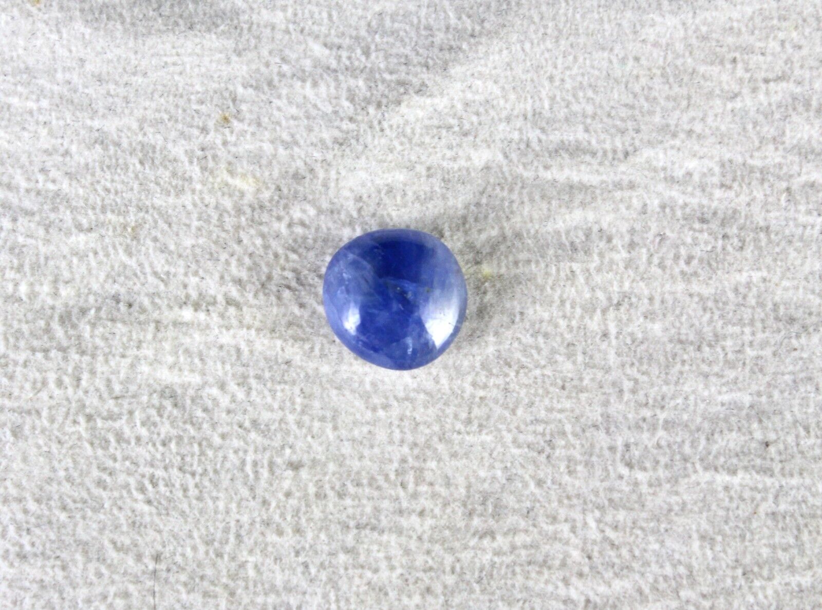 Certified Natural Blue Sapphire Round Cabochon 5.42 Carats Gemstone Ring Pendant