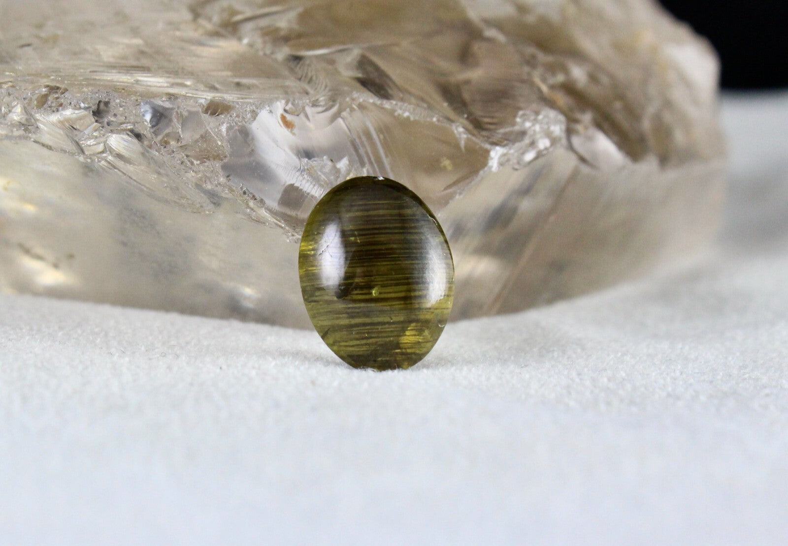 Certified Natural Cats Eye Apatite 11.78 Ct 15x12mm Green Gemstone For Pendant