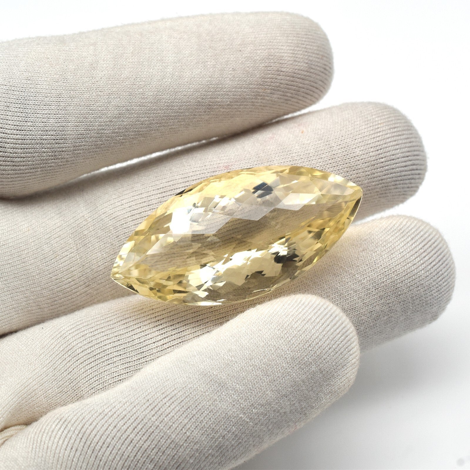 Natural Yellow Citrine 64.75 Ct Marquise Cut 41x20mm Gemstone Pendant Design