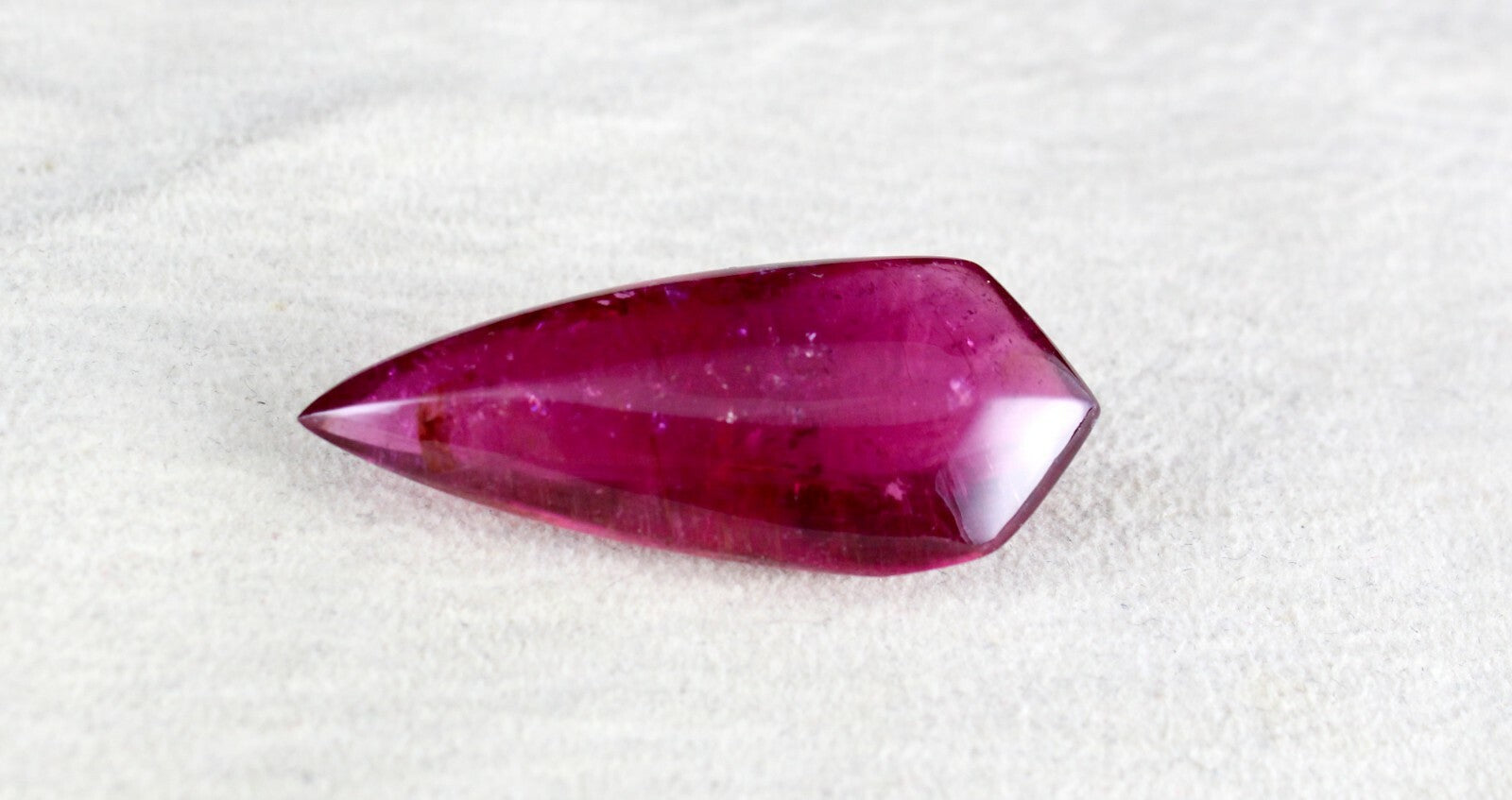 Certified Natural Rubellite Pink Tourmaline Pear Cab 55.05 Ct Aa+ Gemstone