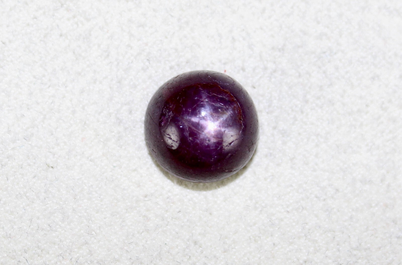 Certified Natural 6 Line Star Ruby Cabochon 10.68 Ct Gemstone For Ring/pendant