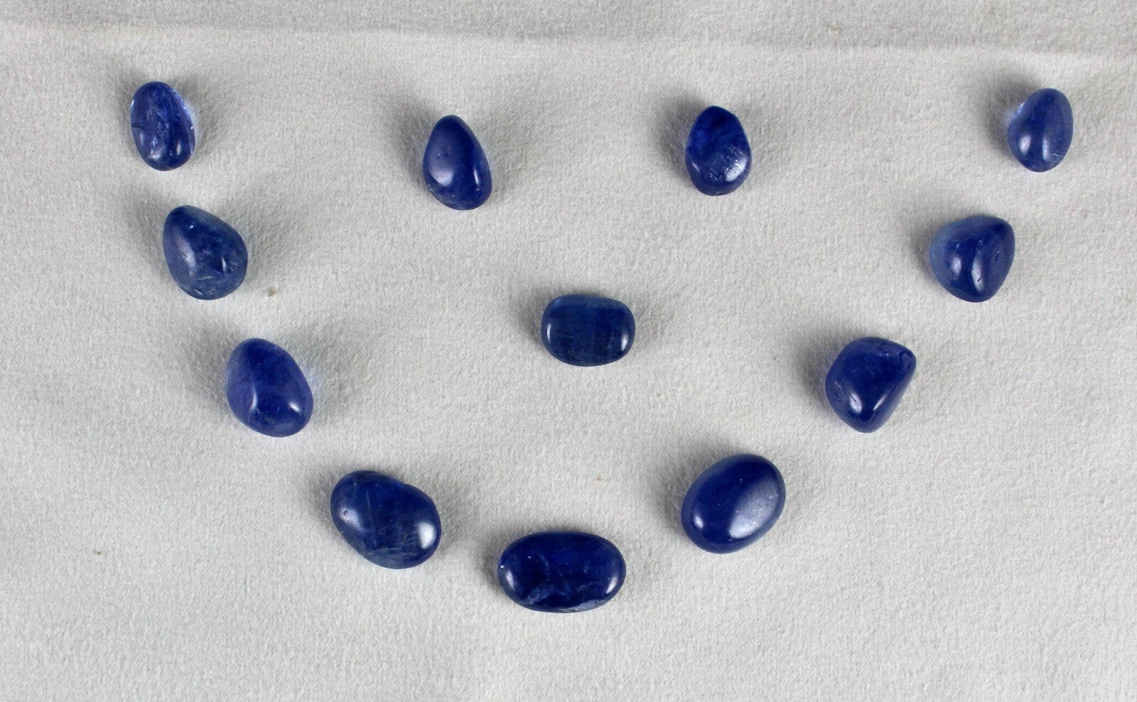 Certified Natural Blue Sapphire Cabochon 156.87 Ct Gemstone Set 12 Pc