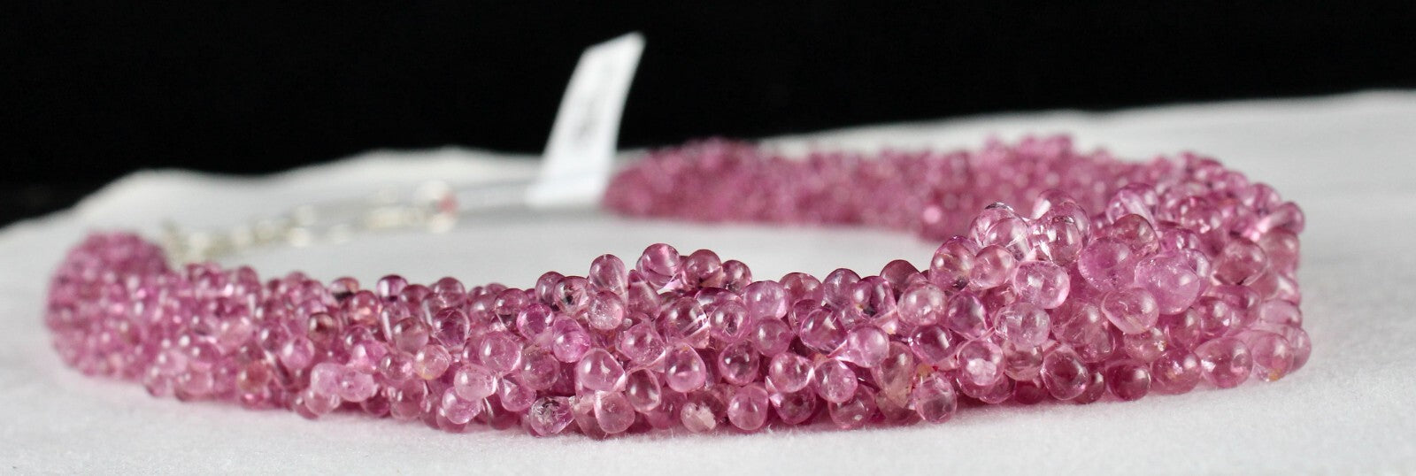 Certified Natural Tourmaline Rubellite Teardrop 431 Ct Gemstone Necklace
