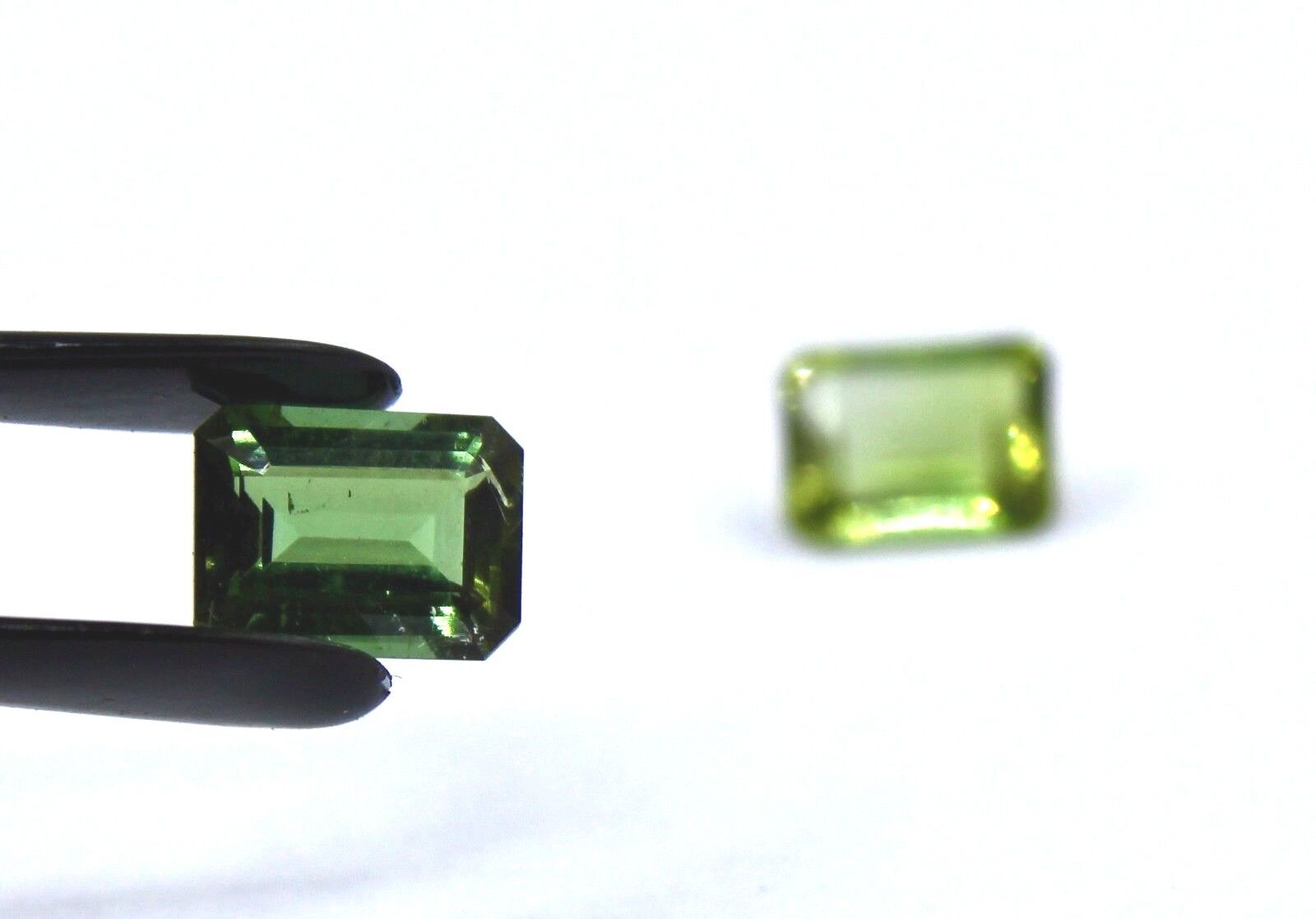 NATURAL MULTI GREEN TOURMALINE OCTAGON CUT 2.89 CARATS GEMSTONE FOR DESIGNING