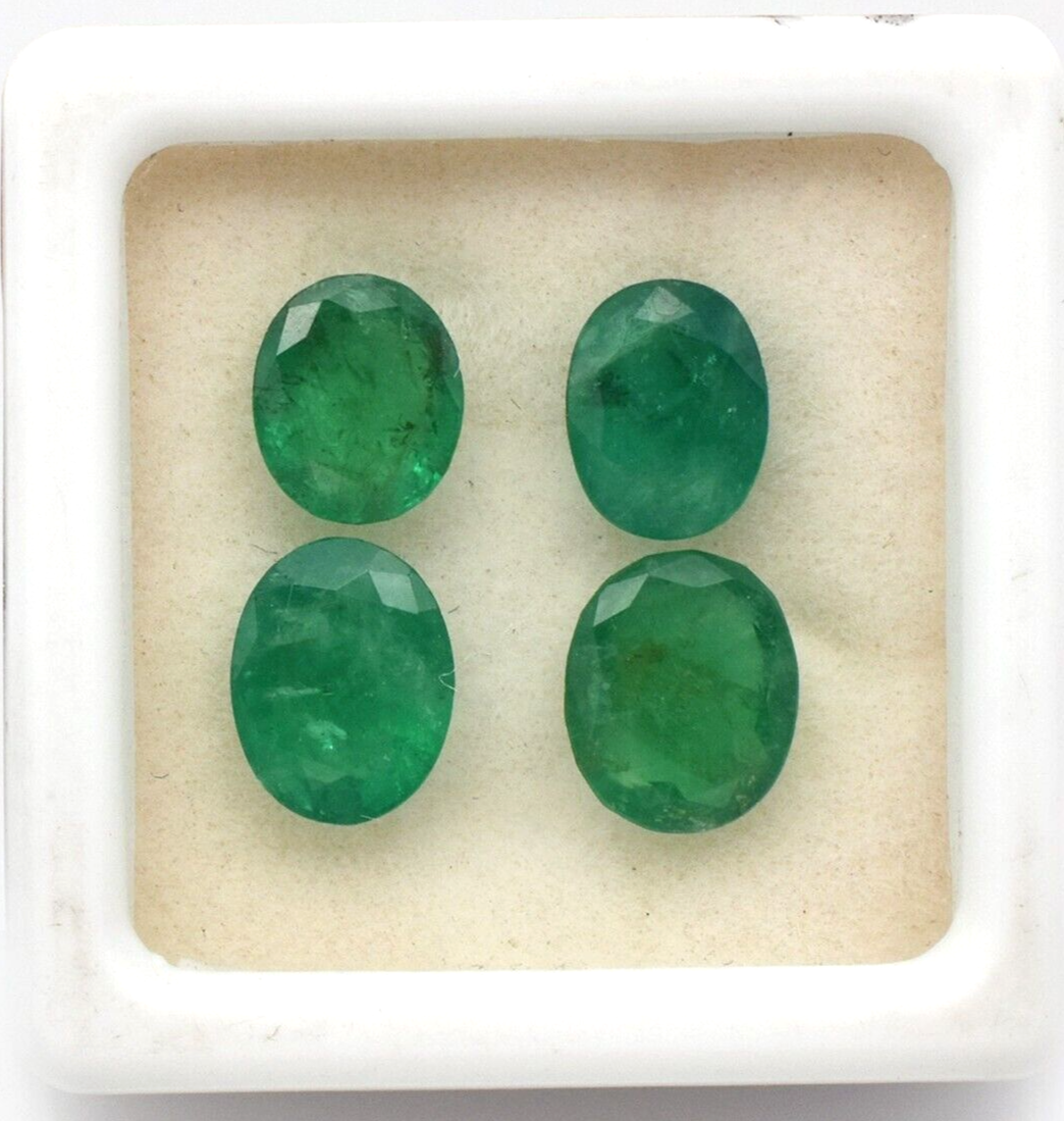 Certified Genuine Emerald Oval Cut 4.48 Ct Loose Gemstone For Earring Design