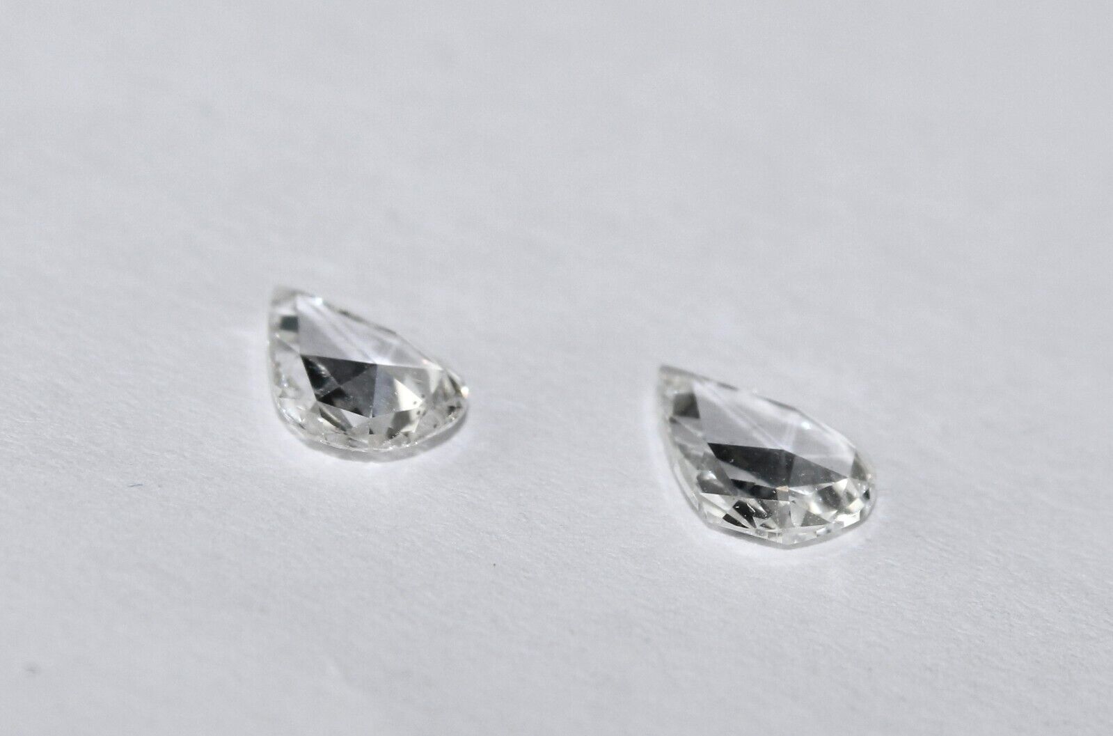 NATURAL ROSE CUT DIAMOND 1.11 CARATS PEAR SHAPE PAIR LOOSE GEMSTONE FOR EARRING