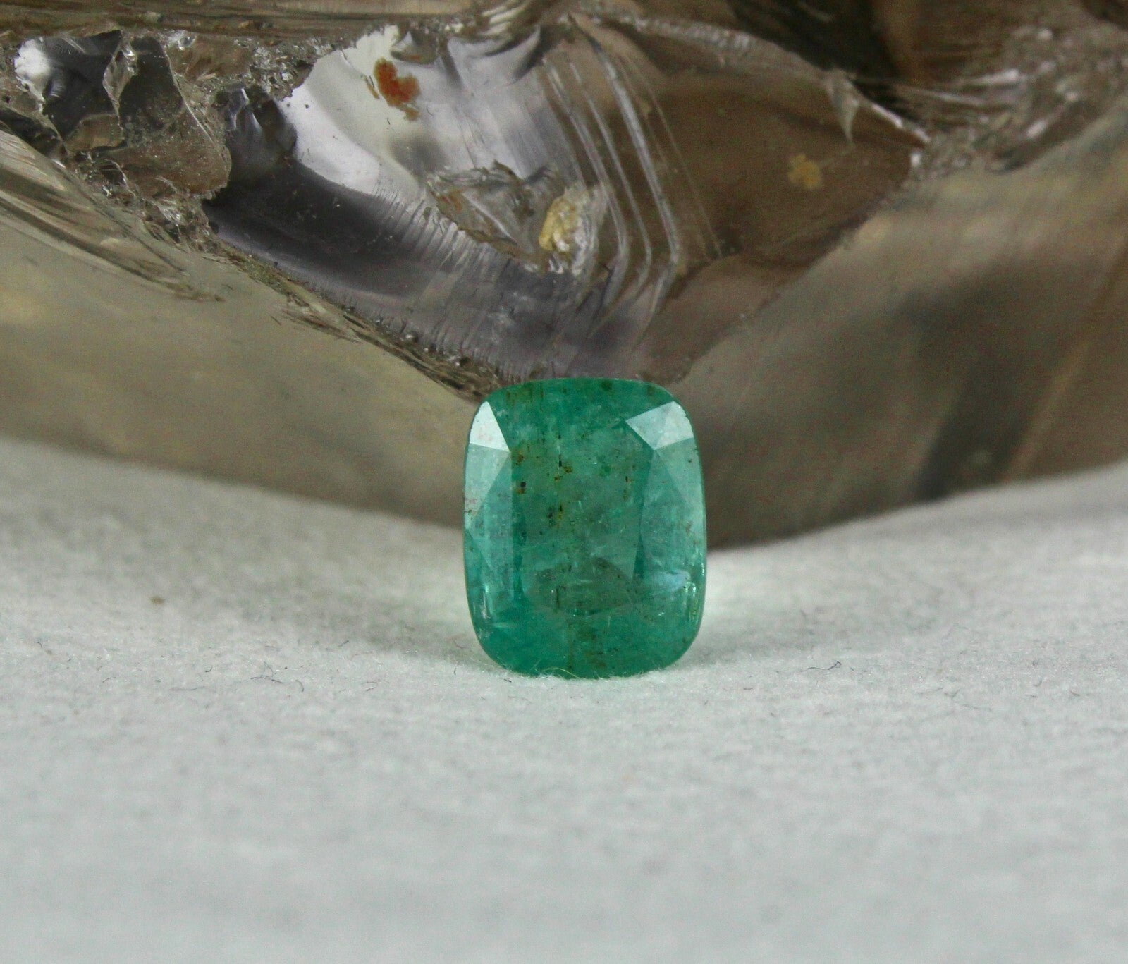 Certified Earth Mined Natural Emerald Cushion Cut 9.59 Ct Gemstone Set