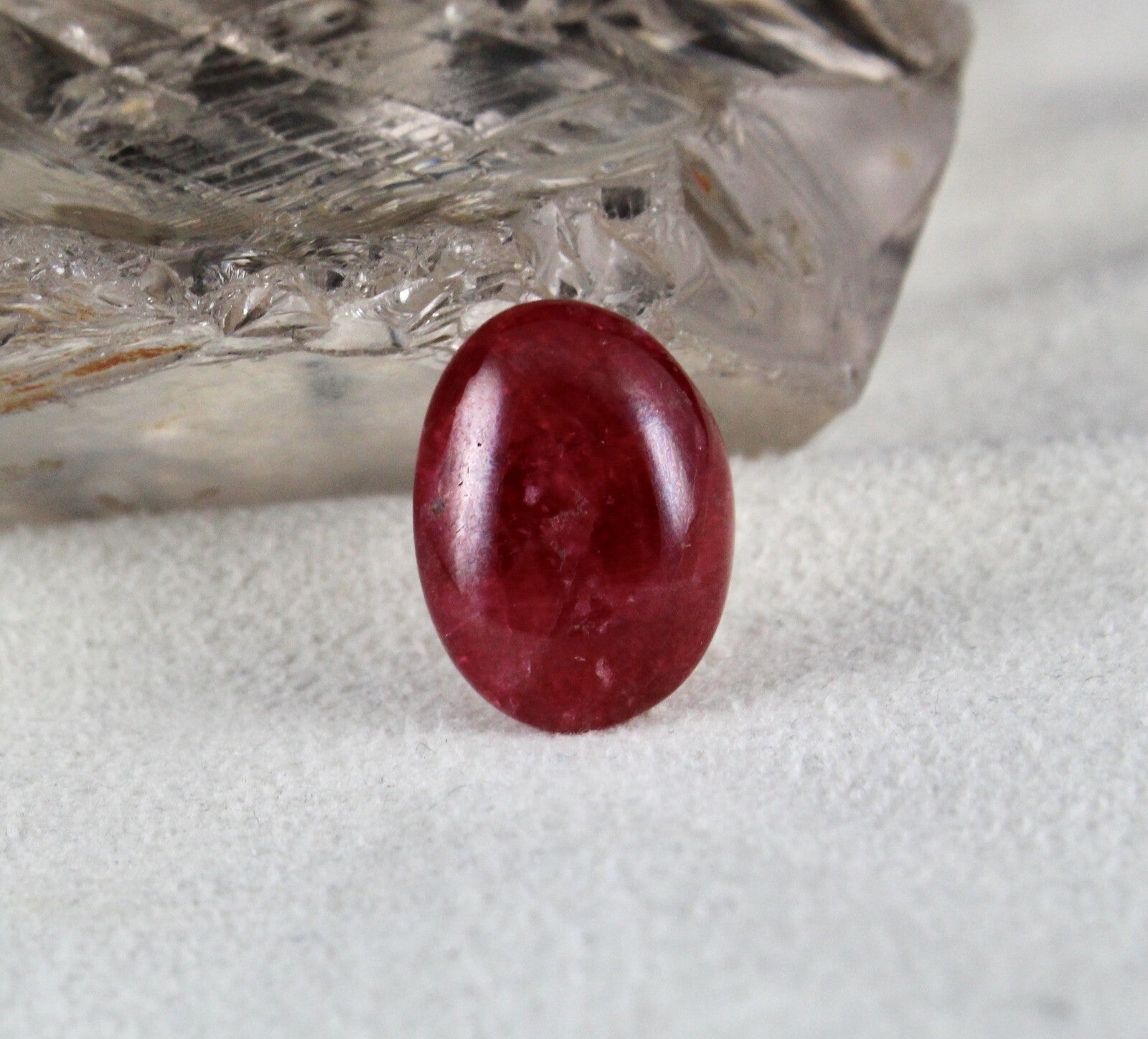 Certified Natural Red Spinel Cabochon 18x13mm 16.12ct Gem Ring Pendant