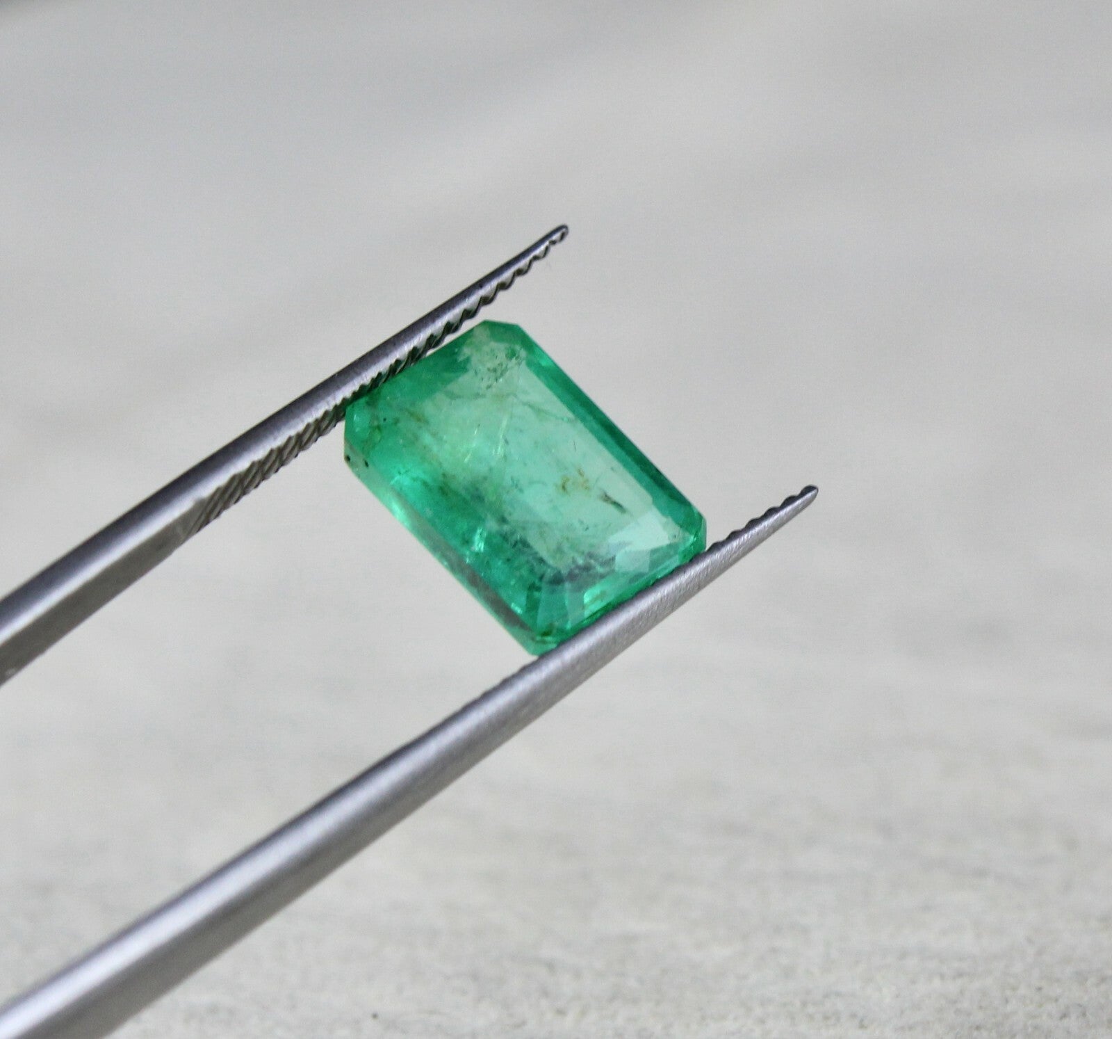 Certified Natural Colombian Emerald Octagon 3.71ct Sterling Silver Ring Pendant