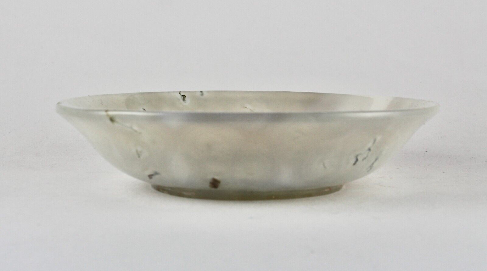 HAND CRAFTED NATURAL CHALCEDONY 1100 CARATS CARVED DESIGNER BOWL FOR HOME DECOR