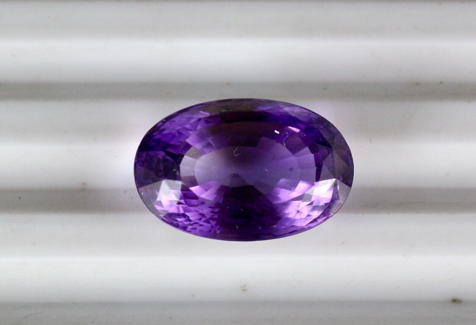 Natural Amethyst Oval Cut Gemstone 22x15 mm 25.48 Cts Designing Pendant Ring