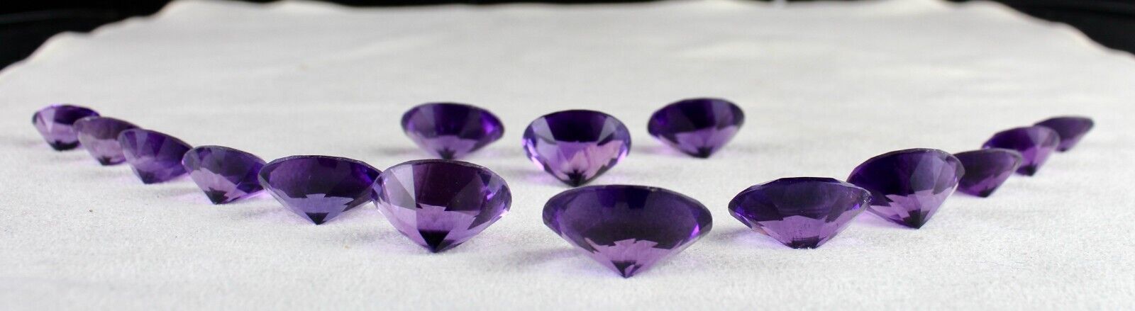 Natural Amethyst Cut Oval 15 Pc 189.90 Ct Loose Gemstone Earring Necklace Set