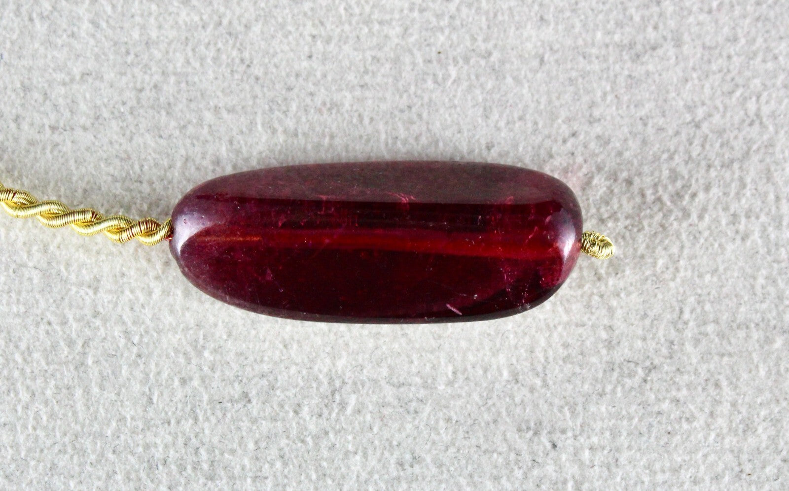 Natural Pink Tourmaline 22.85 Cts Rubellite Bead Hanging Gemstone Pendant Design