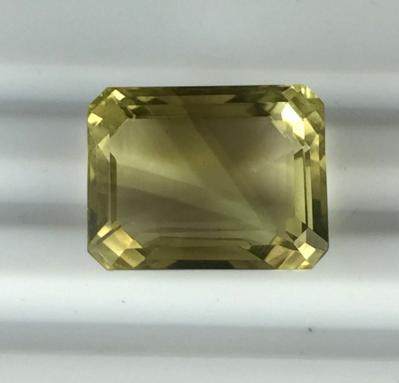 Natural Lemon Smoky Quartz Octagon Cut 22x17 mm 38.10 Cts Big Gemstone Pendant