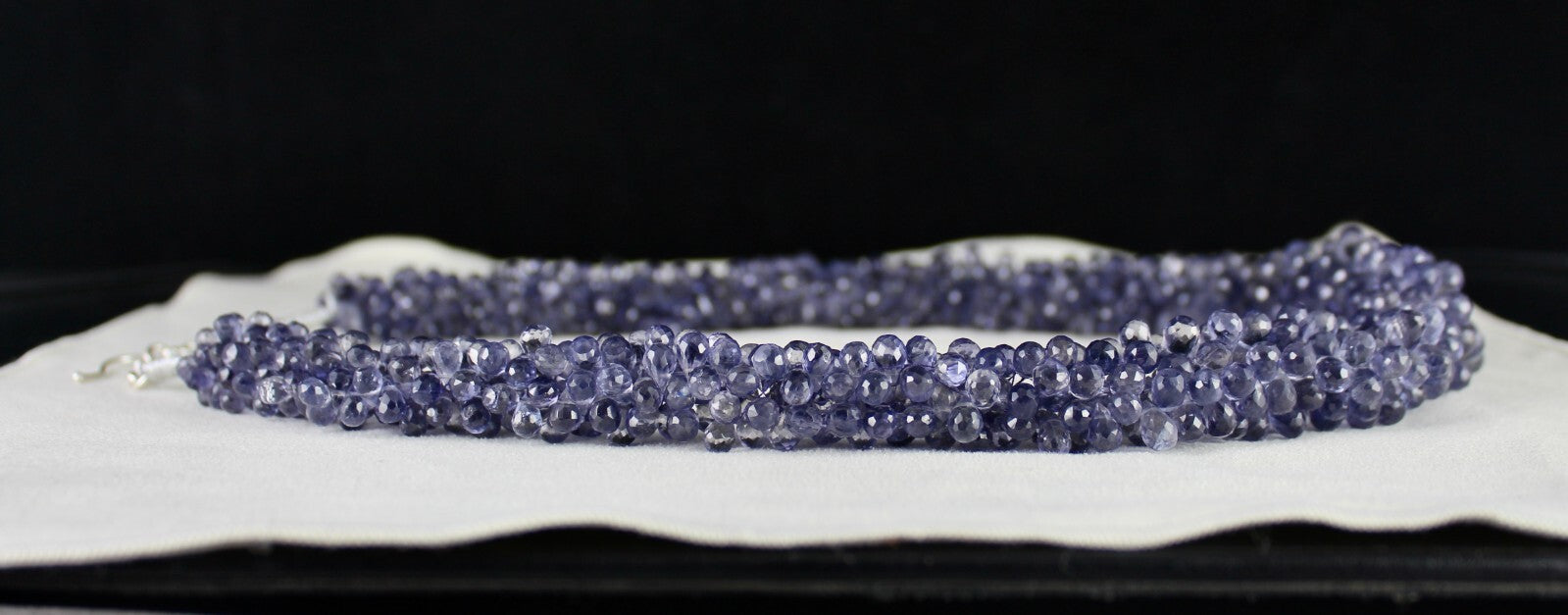 Certified Natural Blue Iolite Teardrop 901 Ct Gemstone Fashion Necklace