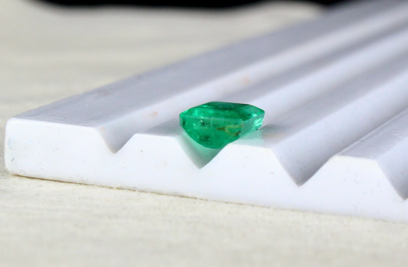 Certified Natural Colombian Emerald Octagon 3.71ct Sterling Silver Ring Pendant