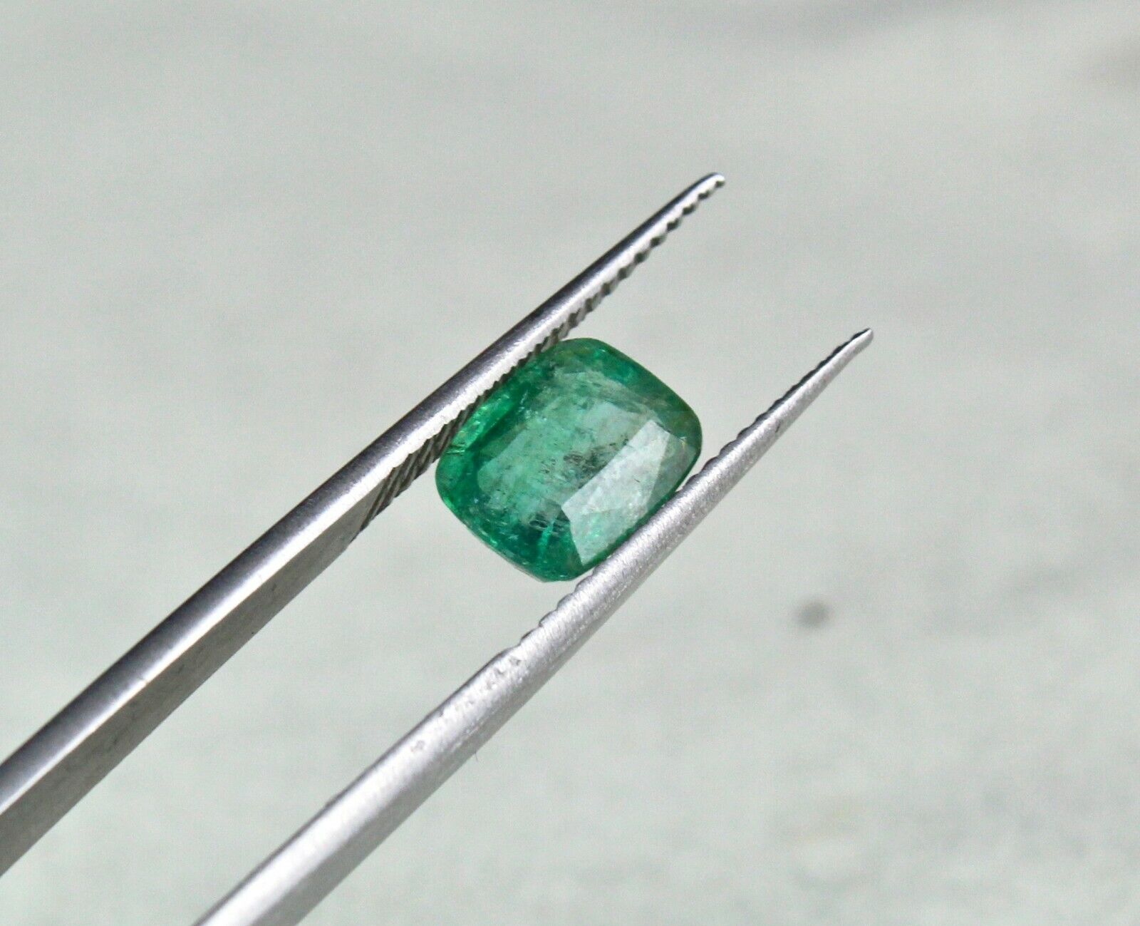 NATURAL ZAMBIAN EMERALD CUSHION CUT GEMSTONE 3 PIECES 4.17 CARATS FOR DESIGNING