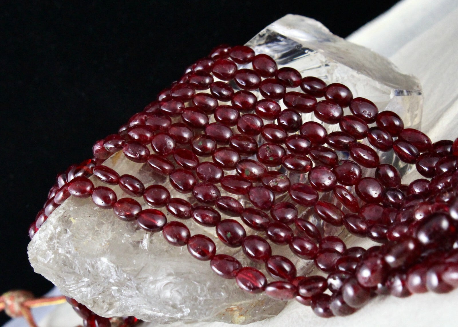 Certified Natural Red Spinel 830ct Beaded Long Drilled Gemstone Necklace